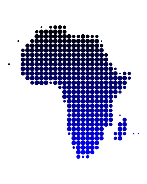 Karte von Afrika — Stockvektor