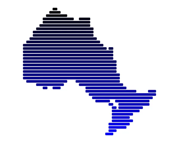 Mapa online de Ontario — Vector de stock