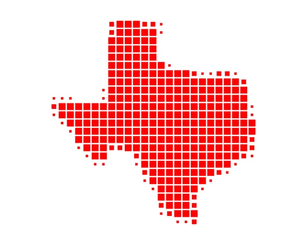 Mapa de Texas — Vector de stock