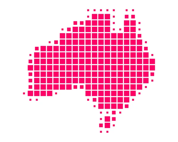 Mapa online de Australia — Vector de stock