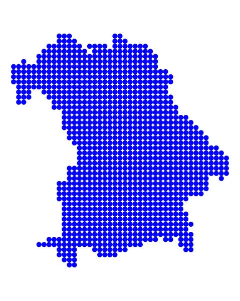 La mappa di Baviera — Vettoriale Stock