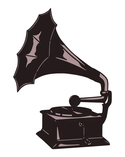 stock vector Gramophone