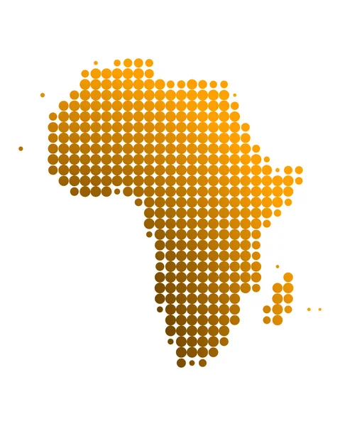Mapa online de África — Vector de stock