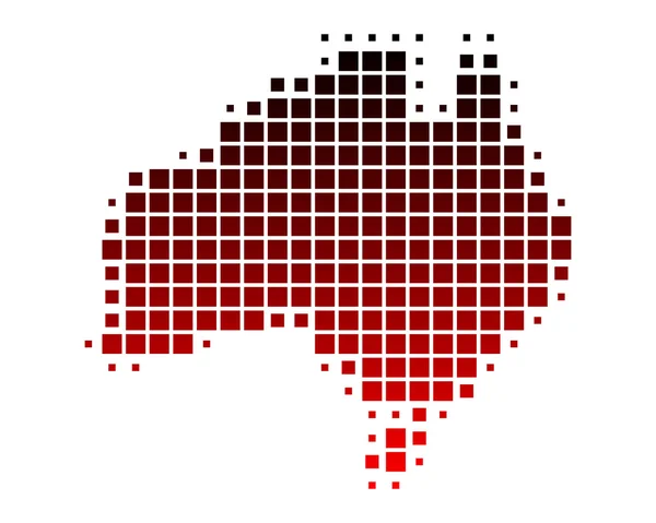 Mapa online de Australia — Vector de stock