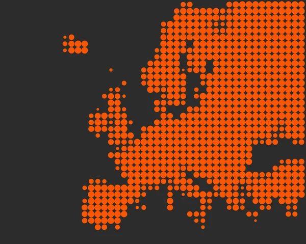 Kaart van Europa — Stockvector