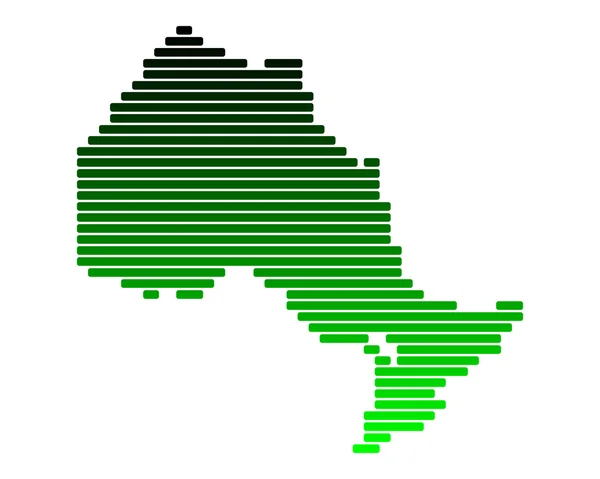 Mapa online de Ontario — Archivo Imágenes Vectoriales