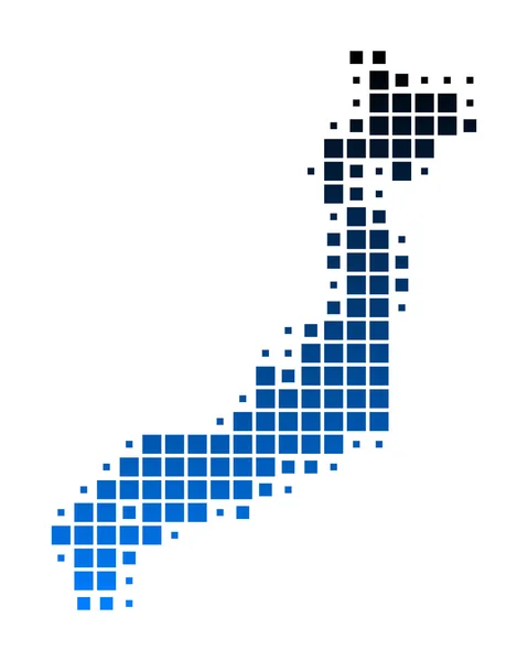 Kaart van japan — Stockvector