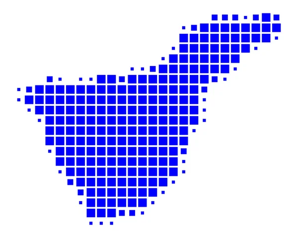 La mappa di Tenerife — Vettoriale Stock