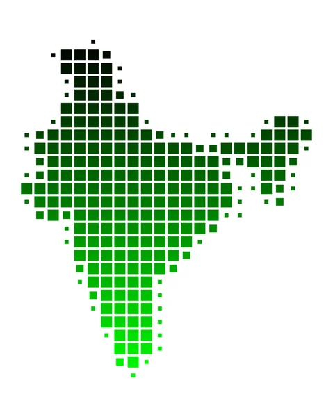 La carte de Inde — Image vectorielle