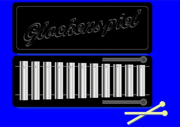 Glockenspiel. — Stockový vektor