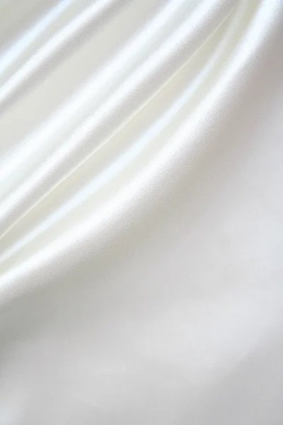 Soie blanche élégante lisse comme fond — Photo