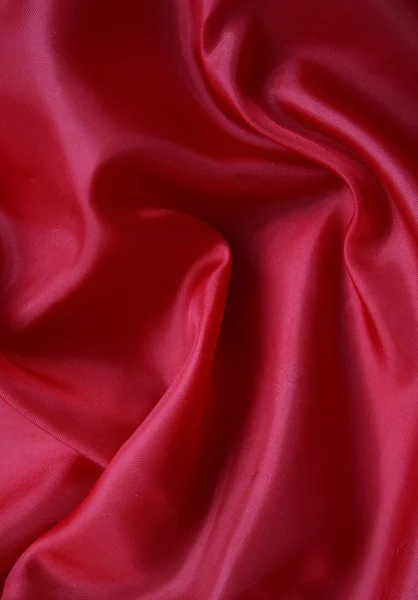 Smooth Red Silk as background — Stock Photo, Image