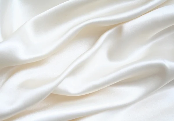Soepele elegante witte zijde als achtergrond — Stok fotoğraf