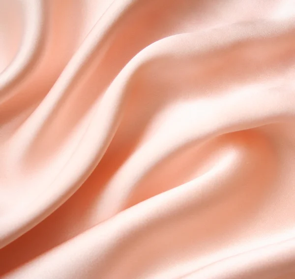 Smooth elegant pink satin as background — Stock Photo, Image