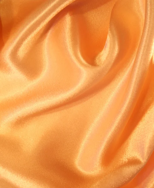 Seda dourada elegante suave como fundo — Fotografia de Stock