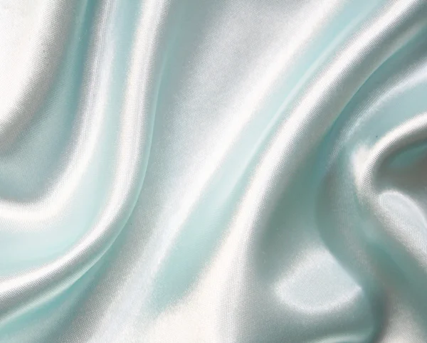 Glatt elegant blå silke som bakgrunn – stockfoto