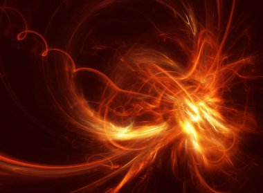 Fiery fractal clipart