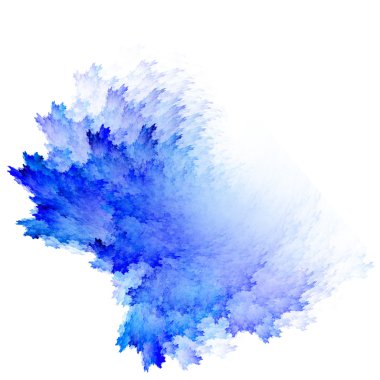 Blue watercolor abstraction clipart