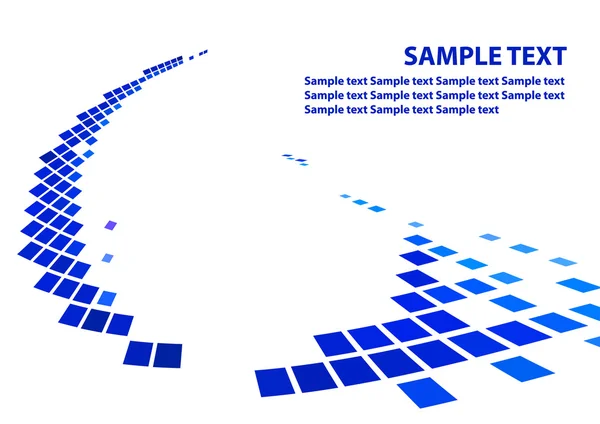 Einfacher Hintergrund mit blauen Quadraten — Stockvektor
