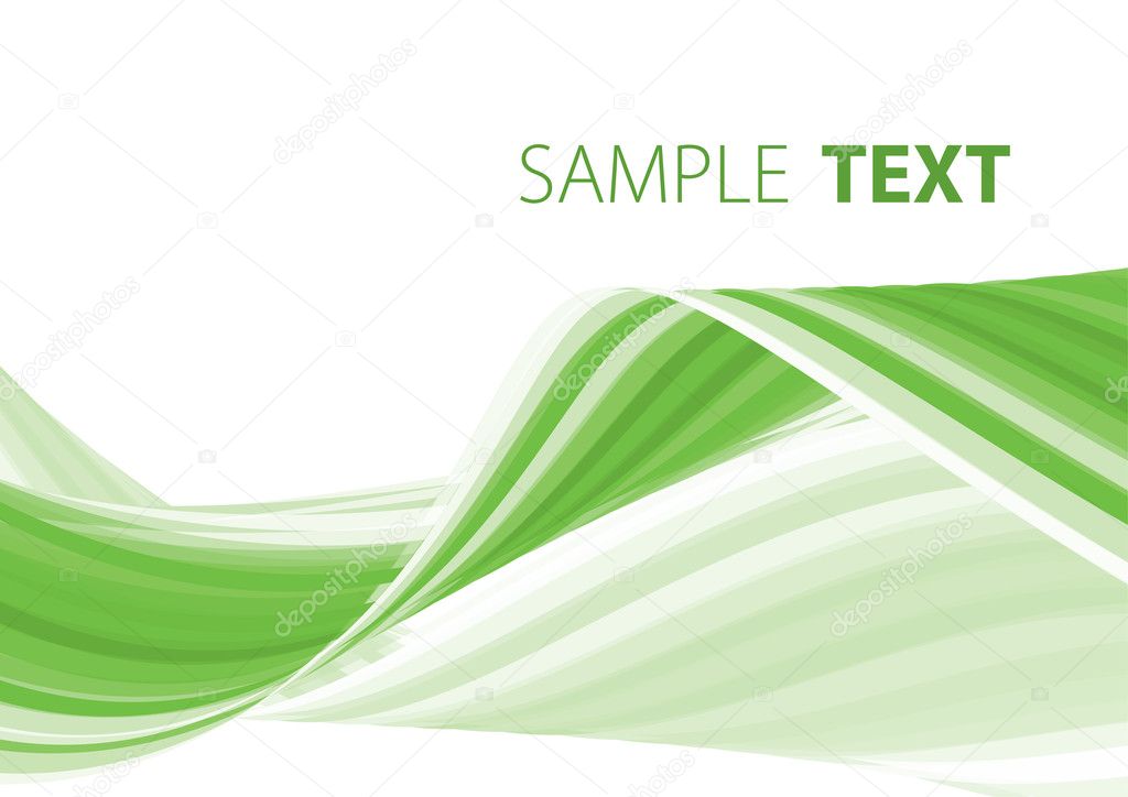 Green ribbon Stock Vector by ©Trinity 9479983