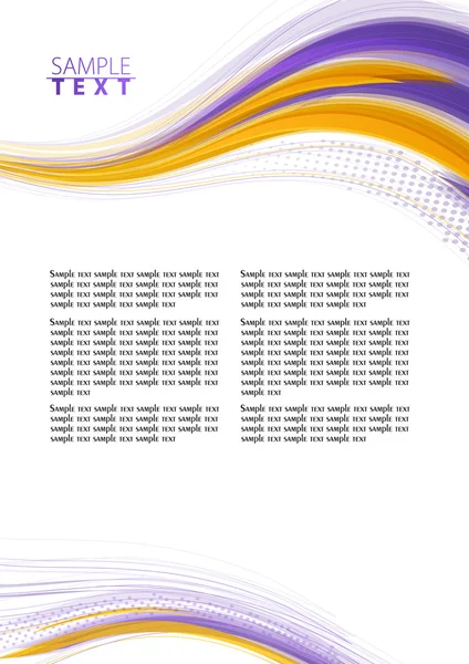 紫色和黄色网页模板 — 图库矢量图片