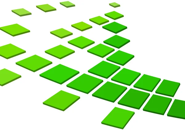 Gröna rutor — Stock vektor