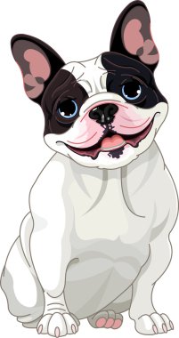 French bulldog clipart