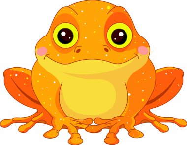 Fun zoo. Golden Toad clipart