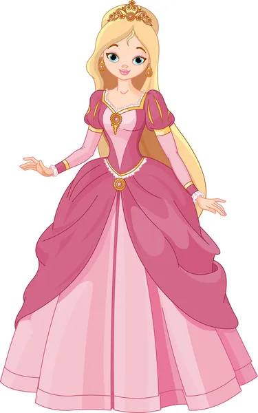 Hermosa princesa — Vector de stock