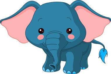 Fun zoo. Elephant clipart