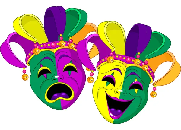 Mardi gras μάσκες — Διανυσματικό Αρχείο