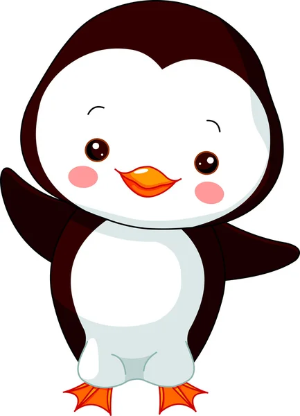 Divertido zoológico. Pingüino. — Archivo Imágenes Vectoriales