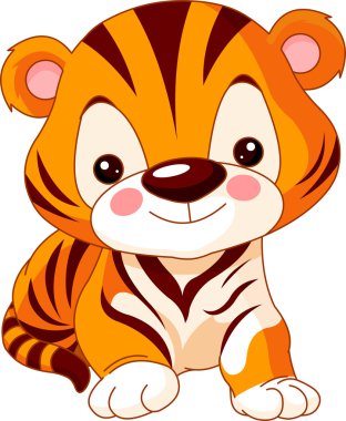 Fun zoo. Tiger clipart