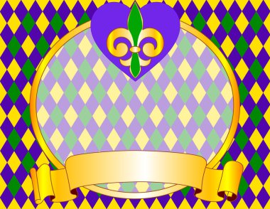 Mardi Gras background design clipart