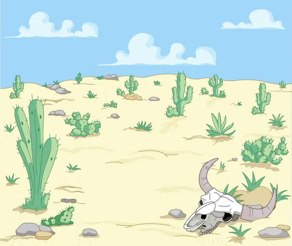 Paysage désertique — Image vectorielle