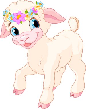 Easter lamb clipart