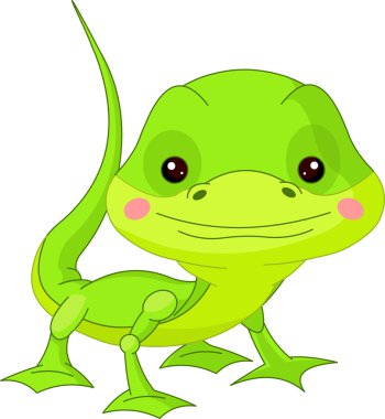 Fun zoo. Lizard clipart