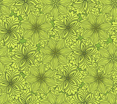 Seamless floral background clipart