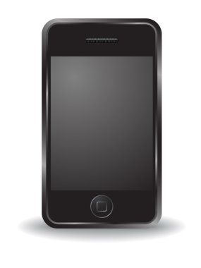 IPhone tarzı üzerinde beyaz izole