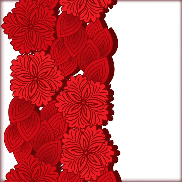 Ornement floral vertical — Image vectorielle