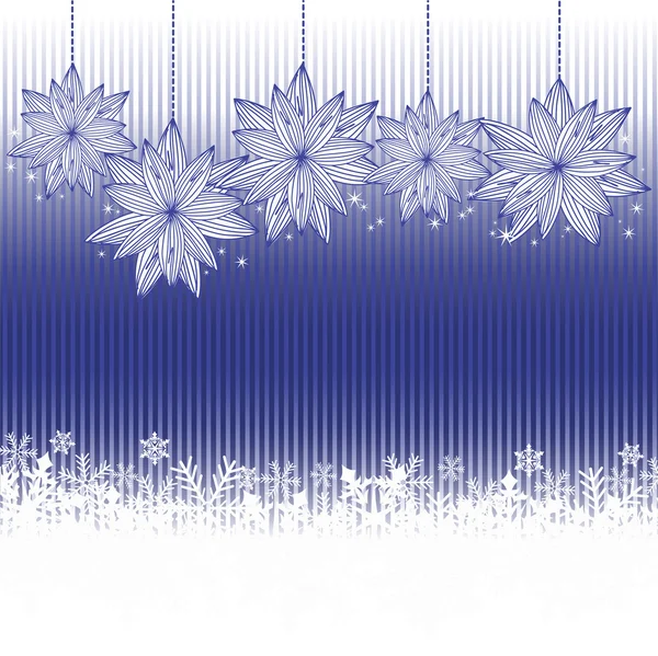 Modré vánoční pozadí — Stockový vektor
