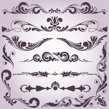 Collection of decorative elements 2 clipart