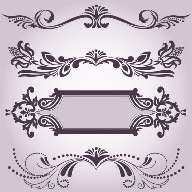 Collection of decorative elements 3 clipart