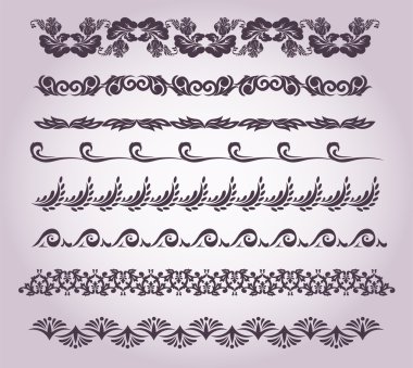 Collection of decorative elements 4 clipart