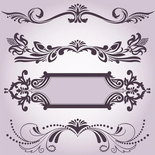 Collection of decorative elements 3 — Stock Vector
