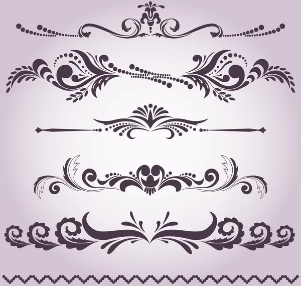 Collection of decorative elements 5 — Stock Vector