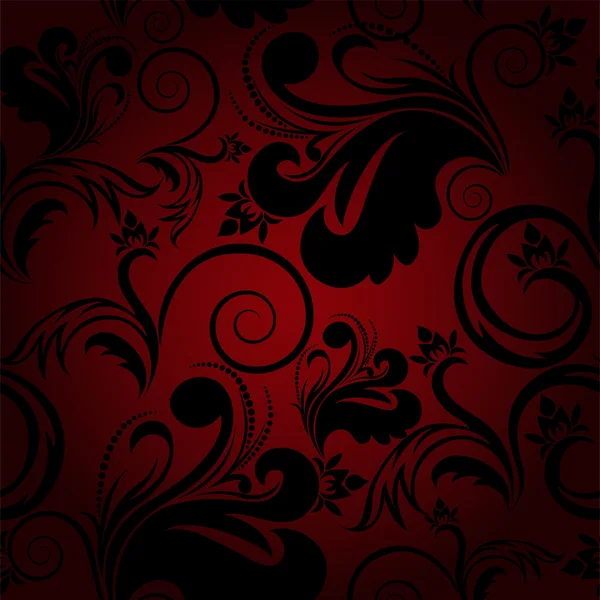 Black and red seamless background — Stock Vector