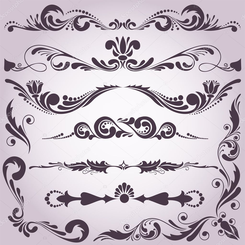Collection of decorative elements 2