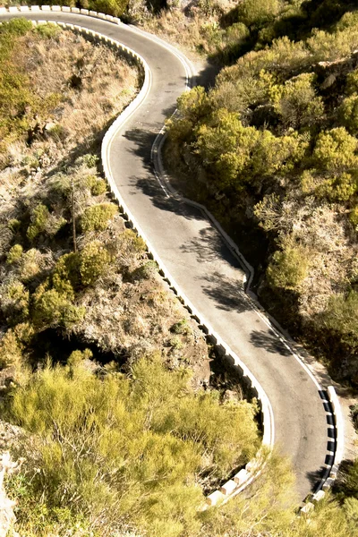 Bergweg naar het dorp masca — Stockfoto