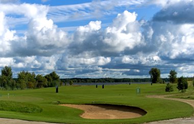 Golf Kulübü karaya göl Riga